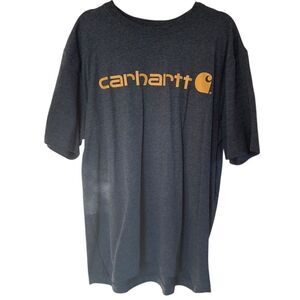 Carhartt Men's Graphic T-Shirt Gray Short Sleeve Size L